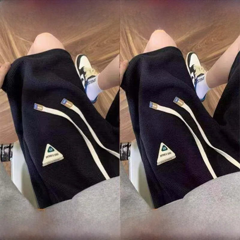Casual Sporty Five-Quarter Length Shorts Loose Fit High Street Versatile Four-Quarter Length Summer City Walk Straight Leg