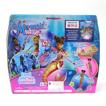 Original Netflix Mermaid Magic Warrior Loose Dolls No Accessories Sasha Nerissa Mermaid-style Transformation Dress Kid Gift Toys