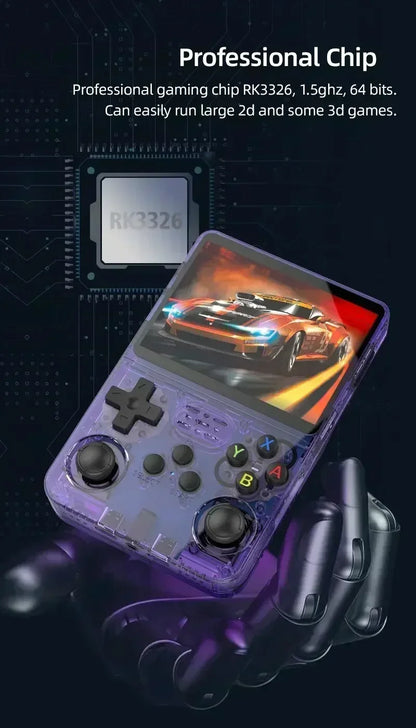 Retro Handheld Game Console R36S 3 5 Inch IPS Screen 64GB 128GB 256GB Portable Gaming Device with Built in Games