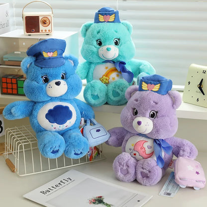 33cm Pilot Care Bears Plush Toys Cartoon Soft Animals Stuffed Dolls Girls Boys Christmas Gift Home Decoration Plush Toys