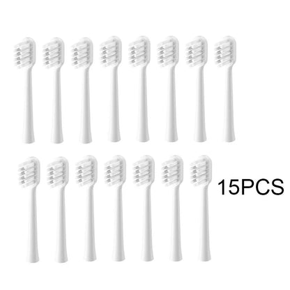 15pcs Brush Head Compatible with LaiFen LFTB01-P-A-S Sonic Electric Toothbrush Vacuum Packaging
