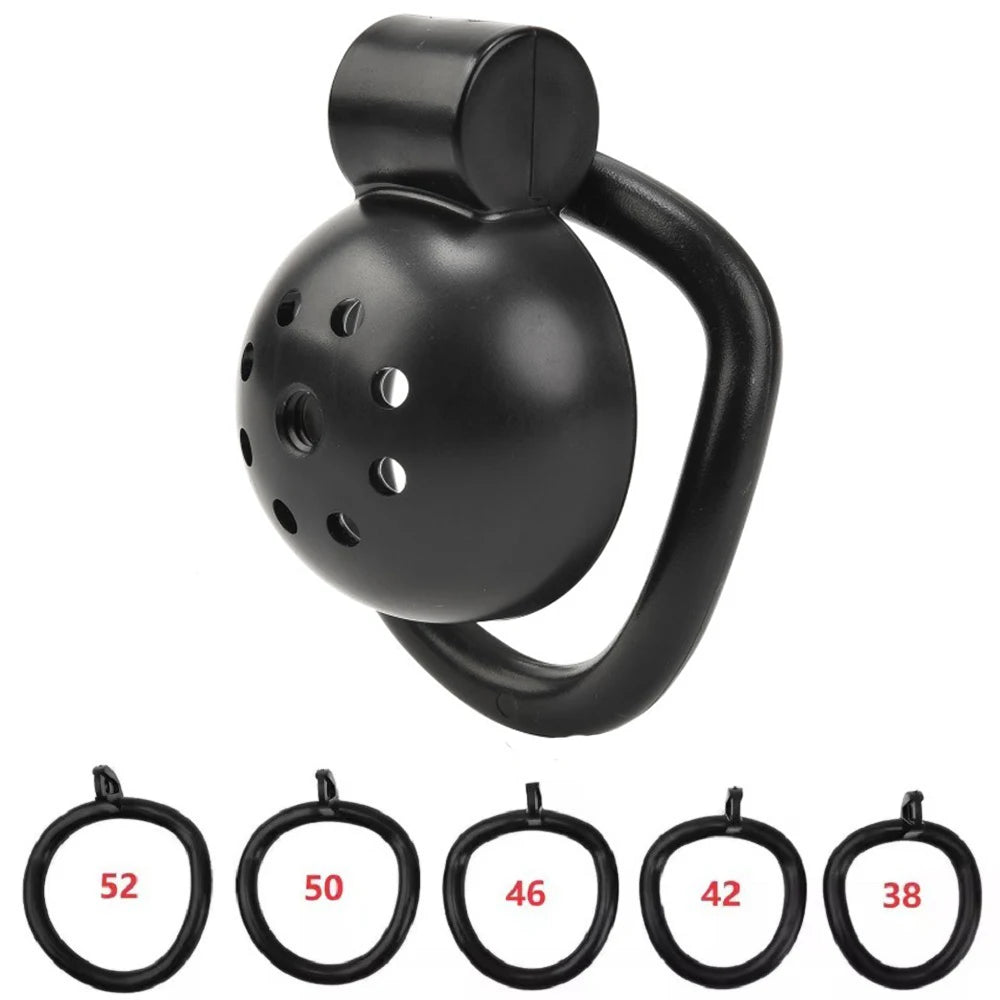 2026 Male Penis Chastity Cage Set Small Chastity Cage 5 Cock Rings With Urethral Sound Plug Penis Bondage Slave Man Sex Toy