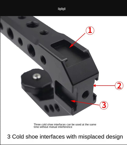 DSLR Camera Top Handle Grip Mirrorless Smallrig Camera Cold Shoe Adapter Mount Hand Held Stabilizer Camera Accessory Top Handle