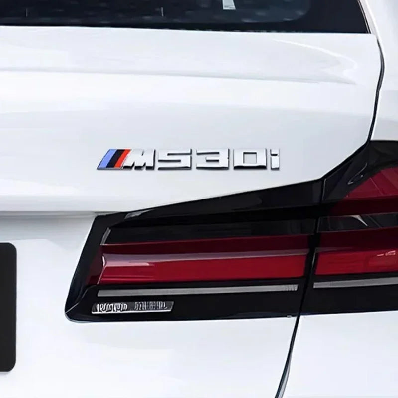 3D ABS Car Letters M Logo Sticker Rear Trunk Emblem Badge For BMW M125i M135i M140i M235i M240i M320i M330i M340i M350i M440i
