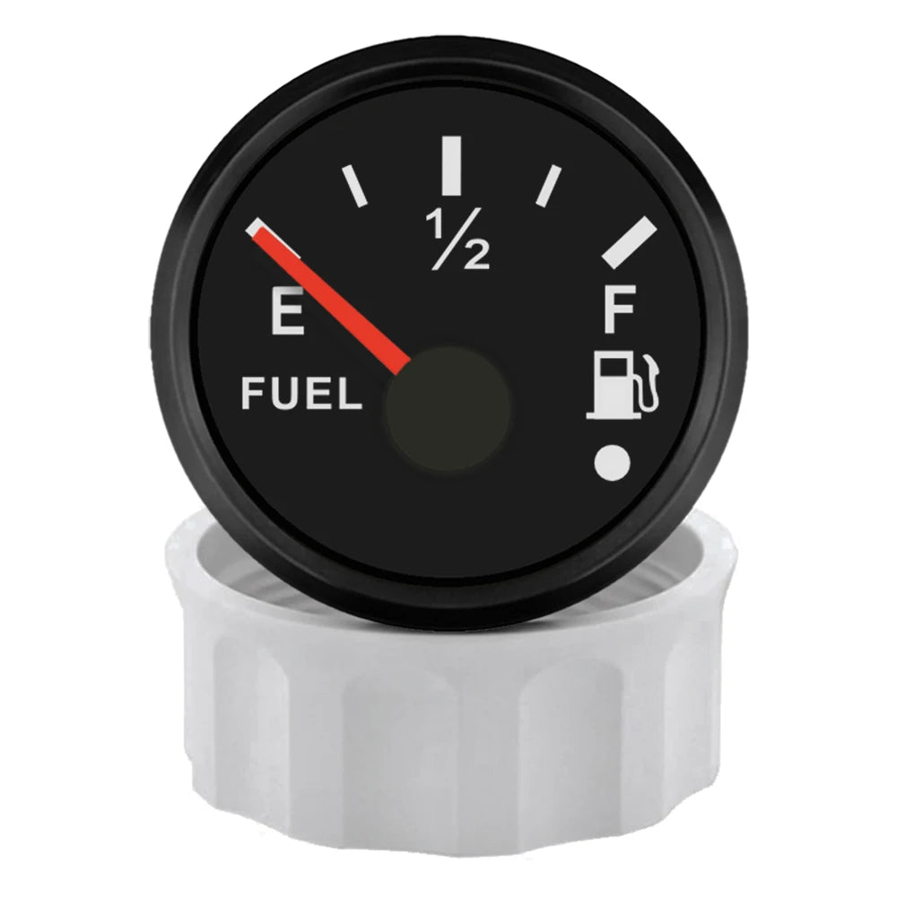 ELING 52mm Fuel Level Meter Indicator Gauge 0-190ohm 240-33ohm Signal with Alarm with Backlight 12V 24Volts Waterproof for Car