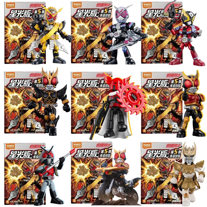 Blokees Kamen Rider Anime Figure Masked Rider Assembled Toys Saber GEATS Hopper Kuuga Action Figure Assembled Toys