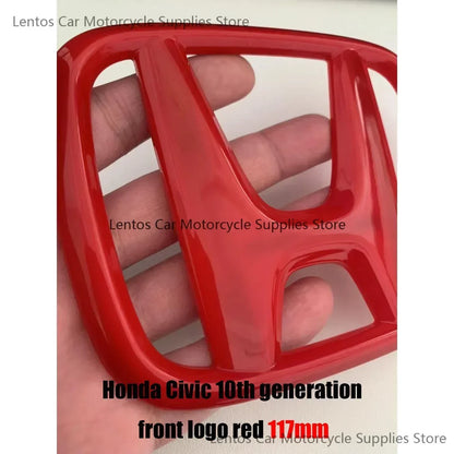 Black Red Front Rear Cover Steering Wheel Emblem Modification Sticker for Honda 10th Accord Civic Exterior Tuning Parts