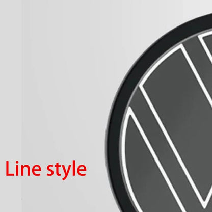 Front Grille Light emblem Cover with Front Auxiliary Light Badge Accessory for Golf MK8/polo/CC/Broa/passat/Sagitar/Virtus