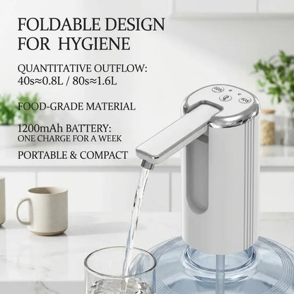 Electric Self-priming Water Pump Dispenser for Barreled Drinking Bucket Automatic Water Absorb Device Portable Auto Water Filler