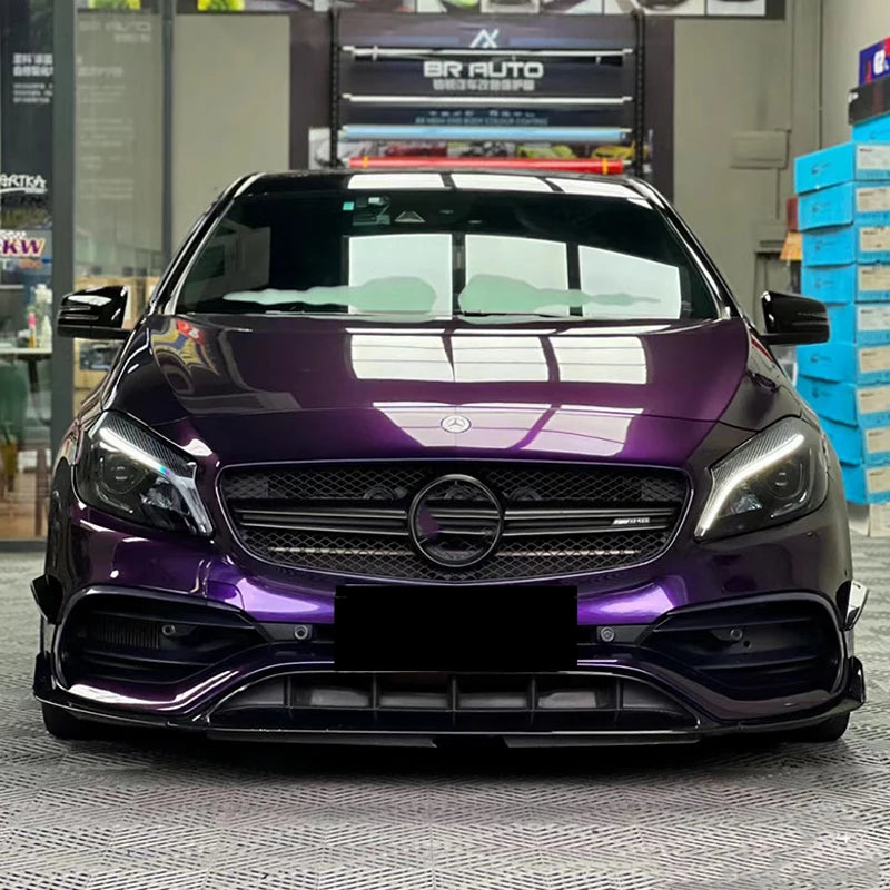 Premium PET High Glossy Midnight Purple Vinyl Wrap Film Car Wrapping Motorcycle DIY Sticker Decal Air Release Self Adhesive
