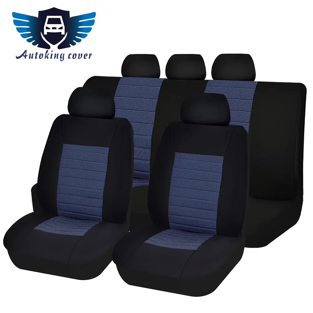 AUTOKING Car Seat Covers Airbag Compatible 2022 NEW Design Universal Size Fit For Most Van Minibus Separated Jacquard Car Seat