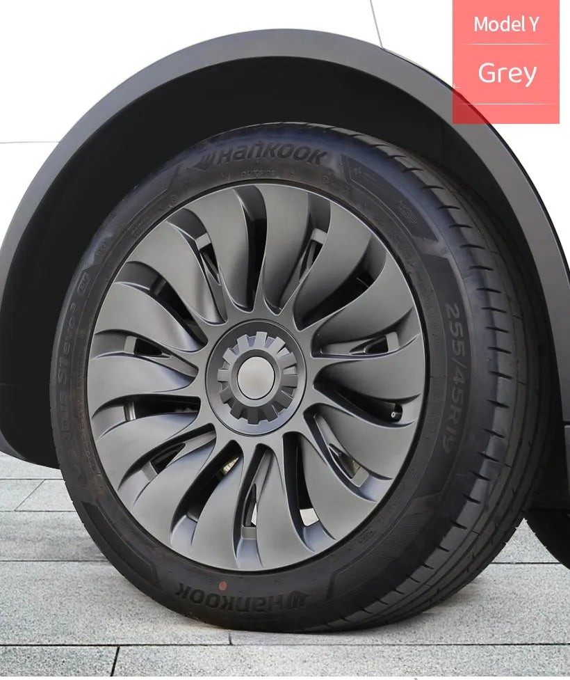 4PCS 19 Inch Hub Cap for Tesla Model Y 2024  Performance Replacement Wheel Hubcap Right&Left Wheel Cap Full Rim Cover Accessorie