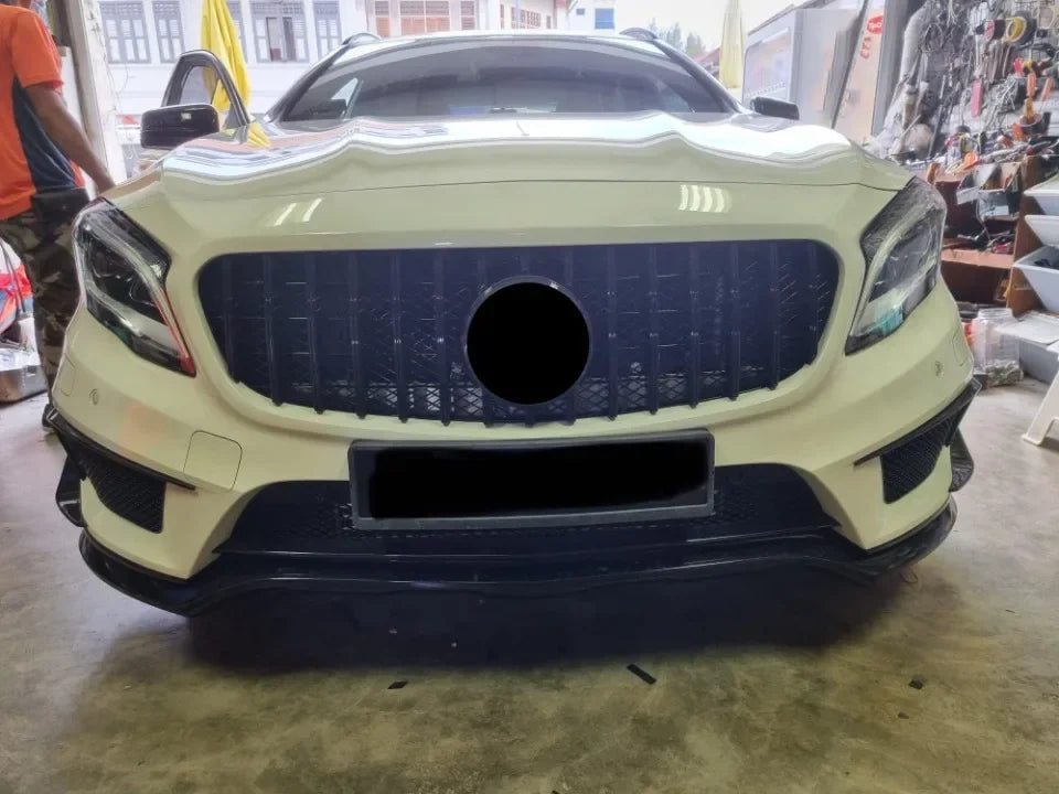 XVIP Chrome Diamonds Style Racing Grille For Mercedes Benz GLA-Class X156 GLA180 GLA200 GLA250 2014-2016 GTR Style Bumper Grille