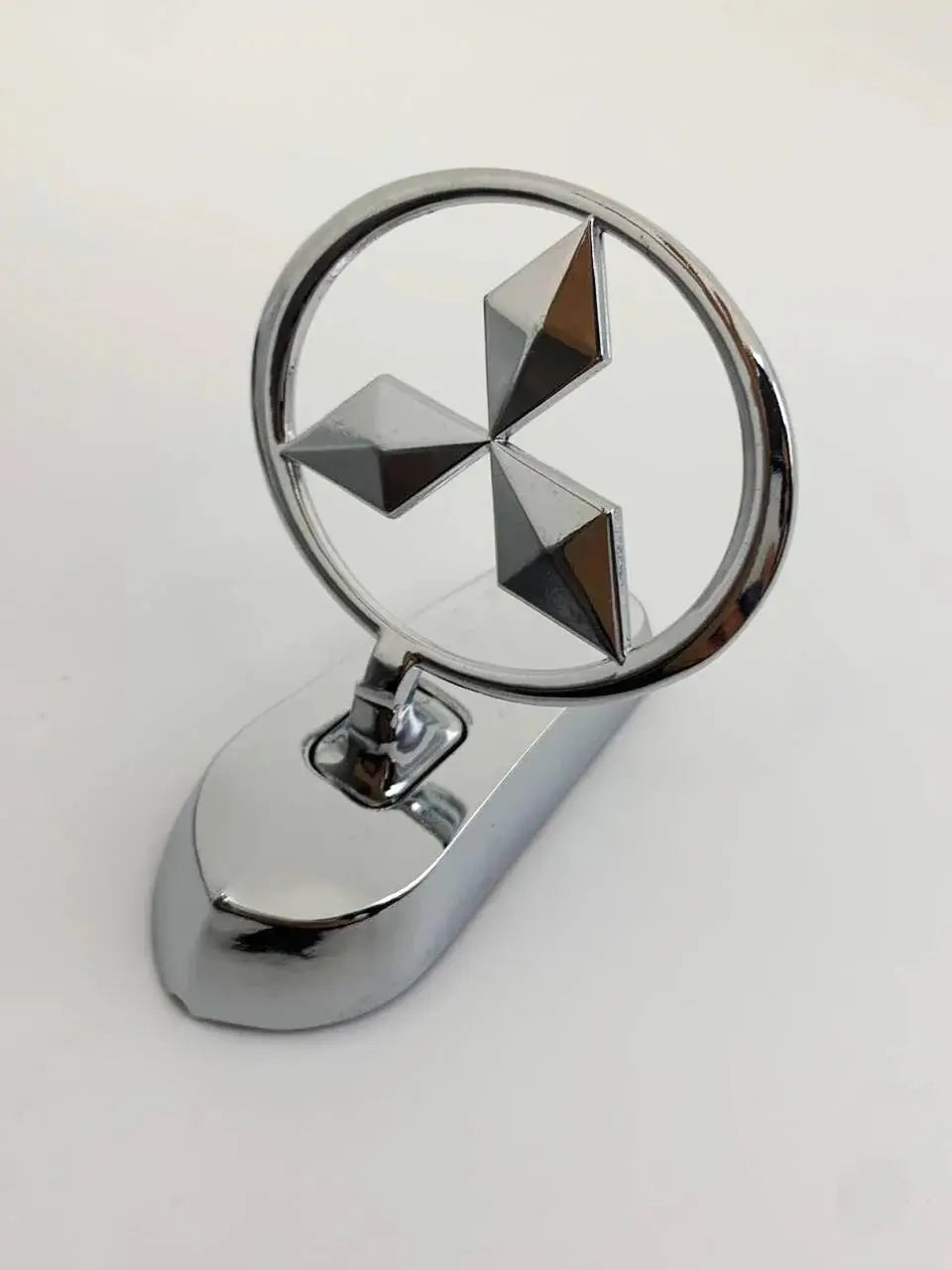 For Mitsubishi L200 Pajero RALLIART ASX Lancer Outlander Mirage Eclipse Car Metal Chromed Emblem Front Hood Badge Decoration