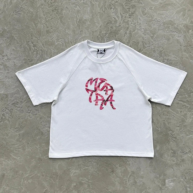 Fashion Brand Mertra Printed T-shirt Summer Women Casual Short Sleeves Streetwear T Shirt High-quality Cotton Tshirts Tops