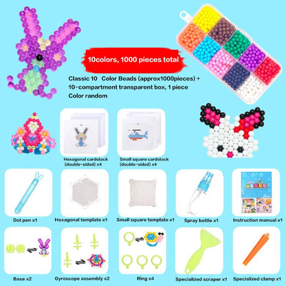 36 Colors DIY Water Bead Spray Magic Beads Handmade 3D Puzzle Accessories Children's Educational Bead Toys Kids' Craft Puzzle