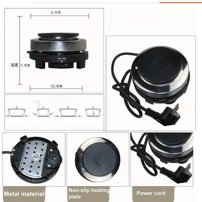 110V/220V Electric Coffee Maker Portable Stainless Steel Mocha Pot Electric Italian Coffee Maker Percolator Heated Coffee Stove