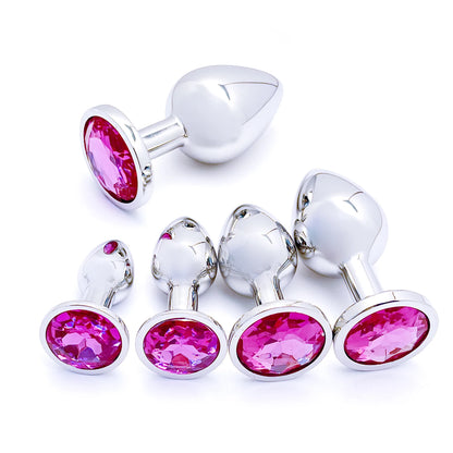 Metal Anal Plug Set 5 Size Butt Plug Sex Toy for Couples Adult Game Masturbator Anus Stimulation Toys for Women And Men