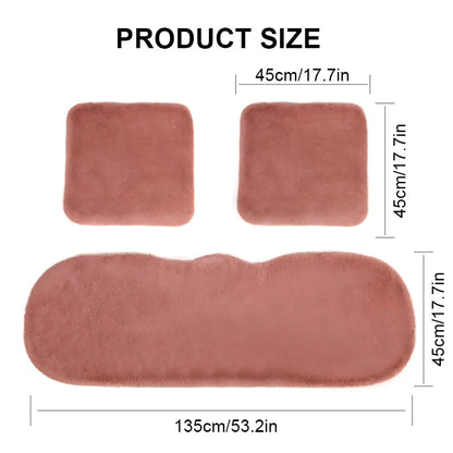 SEAMETAL Short Plush Car Seat Cover Soft Winter Warm Auto Seat Cushion Skin-Friendly Washable Universal Vehicle Chair Protector