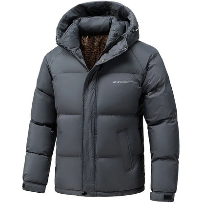 Winter Down Cotton Jacket Men's New Thickened Warm Parka Jackets Loose Casual Hooded Parkas Jacket Men's Windproof Puffer Coat