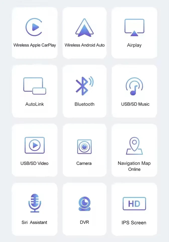 XIMA 7 Inch 2 Din Wireless Carplay Android Auto Car Radio Multimedia Video MP5 Player With BT FM Stereo Autoradio Audio USB TF