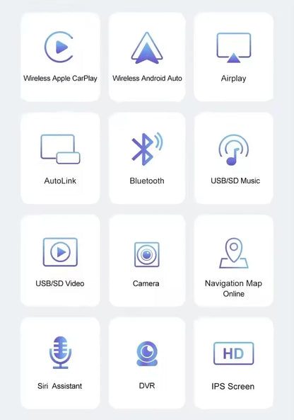 XIMA 7 Inch 2 Din Wireless Carplay Android Auto Car Radio Multimedia Video MP5 Player With BT FM Stereo Autoradio Audio USB TF