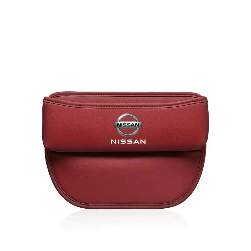 Car Organizer Box Leather Crevice Gap Storage Bag For Nissan 350z 370z altima Armada Frontier Kicks Leaf nismo pulsar Qashqai