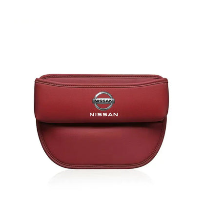 Car Organizer Box Leather Crevice Gap Storage Bag For Nissan 350z 370z altima Armada Frontier Kicks Leaf nismo pulsar Qashqai