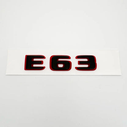2024 New style Two tone Letters Numbers Emblem E43 E53 E63s for Car Fender Trunk Rear W212 W213 W214 Sticker