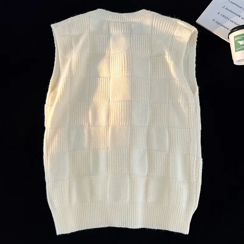Loose V-neck Outerwear Bottom Clothing Basic Casual Vest Sleeveless Lightweight Windproof Jacket Warm Coat Men Fashion Waistcoat