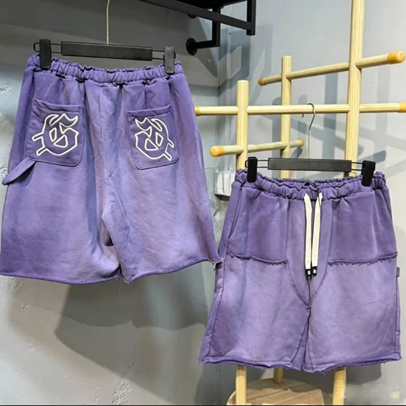 Hot New GOD High Street SPEED Men's Casual Shorts Embroidered Drawstring Loose Shorts High Quality Fast Shipping Fast Delivery