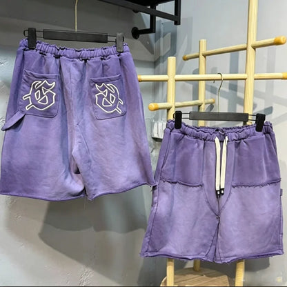 New Arrival GOD High Street SPEED Men's Shorts Embroidered Loose Street Casual Shorts Beach Shorts Fast Delivery