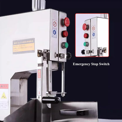 Stainless Steel Large Meat Slicer Machine Commercial Meat Bone Saw Machine Semi-automatic Fish Cutting Machine