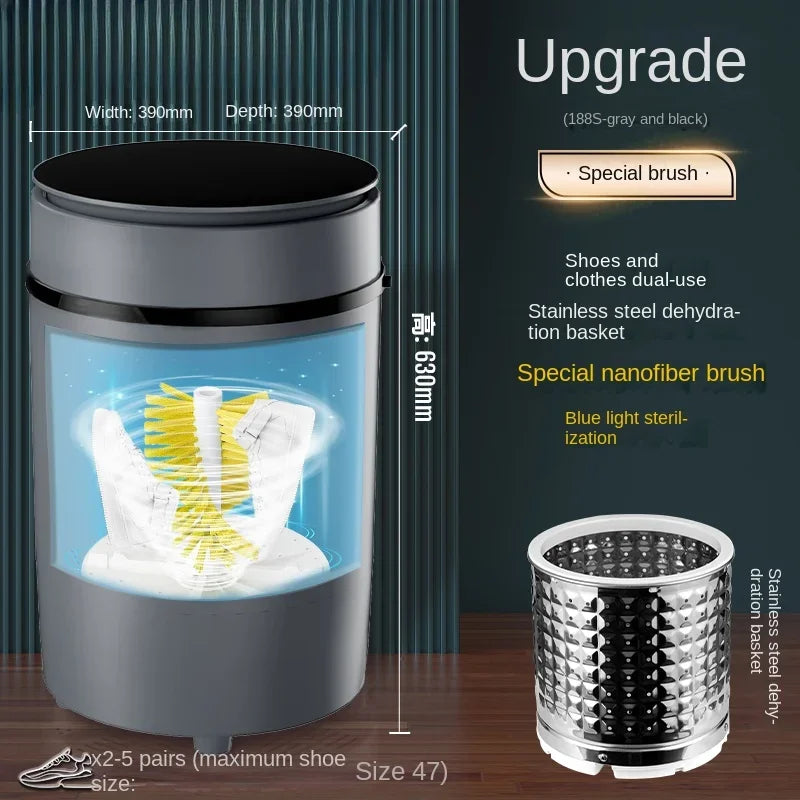 220V shoe washing machine, household small fully automatic shoe brushing machine, integrated with washing and stripping AG