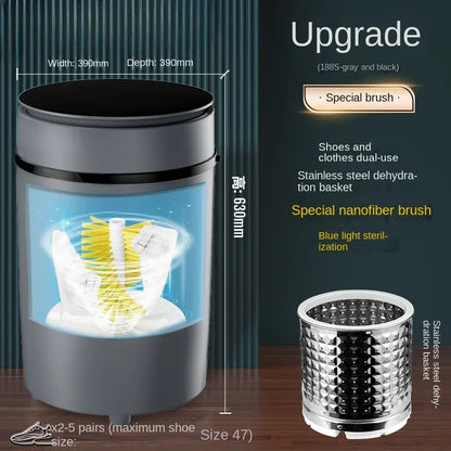 220V shoe washing machine, household small fully automatic shoe brushing machine, integrated with washing and stripping AG