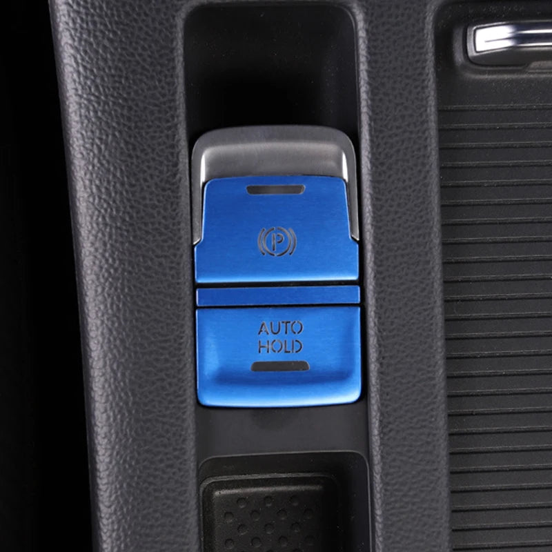 Car door unlocking button decorative sticker is suitable for Volkswagen VW new CC aluminum alloy interior button accessories