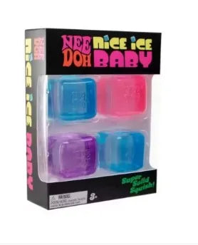 @Schylling Needoh Nice Cube Sensory Nice-Sicle Stress Relief Squishy Cube Anti-Anxiety Squeeze Object For Focus ADHD Population