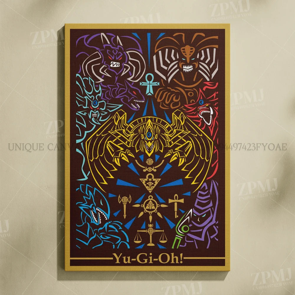 Yu-Gi-Oh! Canvas Pictures Painting Anime Figures Home Decoration Prints Poster For Living Room Frameless Wall Artwork Mural