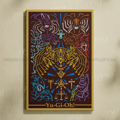 Yu-Gi-Oh! Canvas Pictures Painting Anime Figures Home Decoration Prints Poster For Living Room Frameless Wall Artwork Mural