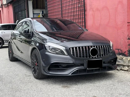 XVIP Diamonds Style Grille For Benz A-Class W176 2016-2018 A180 A200 A250 A45 AMG Front Racing Grille GTR Style Bumper Grille
