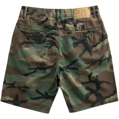 Short Pants for Men with Pockets Camo Mens Cargo Shorts Camouflage Japanese Street Style Elegant Hevy Whate Streetwear Clothing