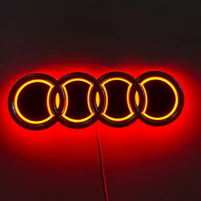 18X5.8CM LED Badge Light Exterior for Audi Q2 Q8 A1 A2 Q3 A3 A4 A5 A6 A7 A8 Q5 Q7 TT Car Rear Trunk Emblem Sticker Accessories