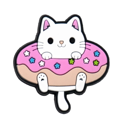 1/50/100pcs Cat Shoe Charms Sphinx Orange Cat Pins for Shoe Accessories Cute Decorations for Kids Women Clog Buckle Ornament