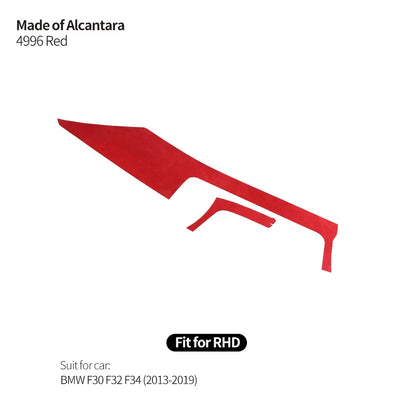 Made of Alcantara For BMW F30 F32 F34 Center Console Dashboard and Instrument Panel Trim Sticker Car Interior Tuning Accessories