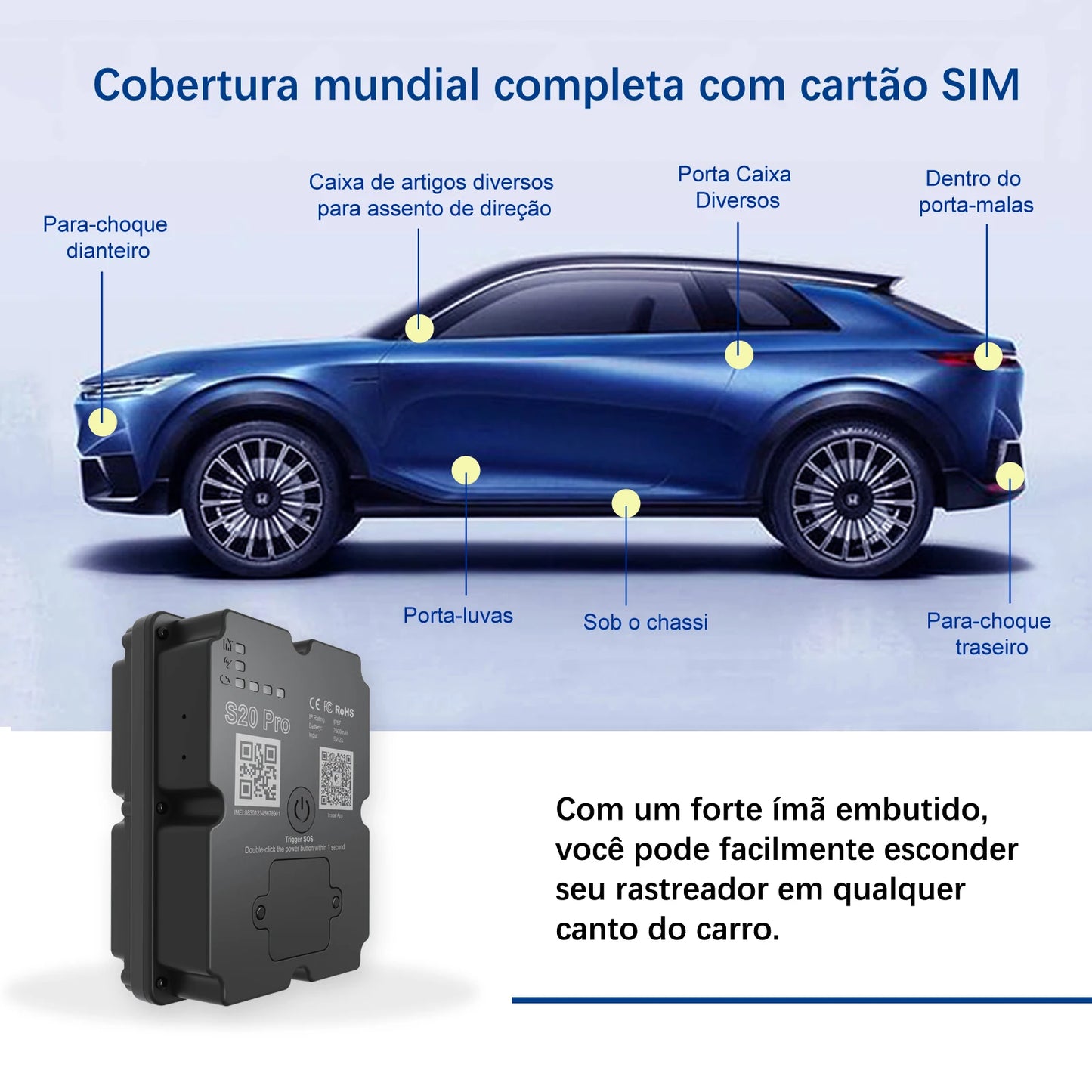 【2026 Newest】GPS Tracker 7500mAh Battery 45 Days Standby 4G Real-time Tracking Lifetime Warranty(Subscription Required)