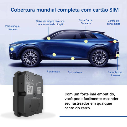 【2026 Newest】GPS Tracker 7500mAh Battery 45 Days Standby 4G Real-time Tracking Lifetime Warranty(Subscription Required)