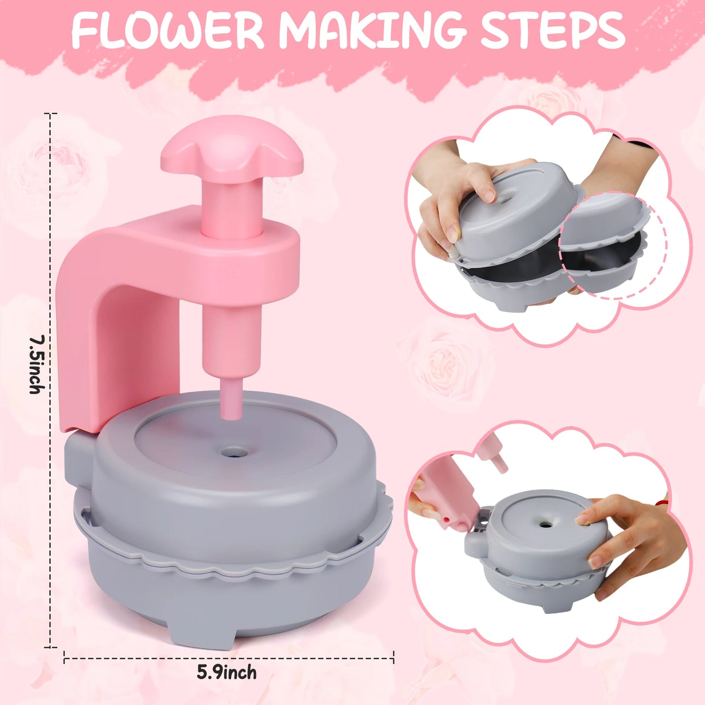 Creative DIY Handmade Bouquet for Girls Fabric Handmade Bouquets Flower Arrangement Toy Parents-child Interctive Game for kids