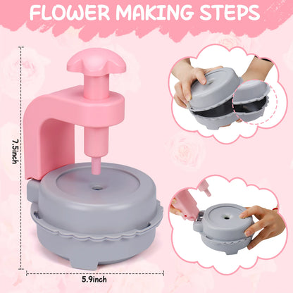 Creative DIY Handmade Bouquet for Girls Fabric Handmade Bouquets Flower Arrangement Toy Parents-child Interctive Game for kids
