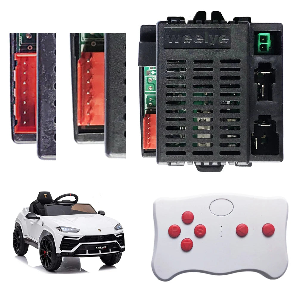 Weelye RX23 12V Children's Electric Toy Car 2.4G Remote Control Transmitter, Baby Toy Car Control Box with Smooth Start Function