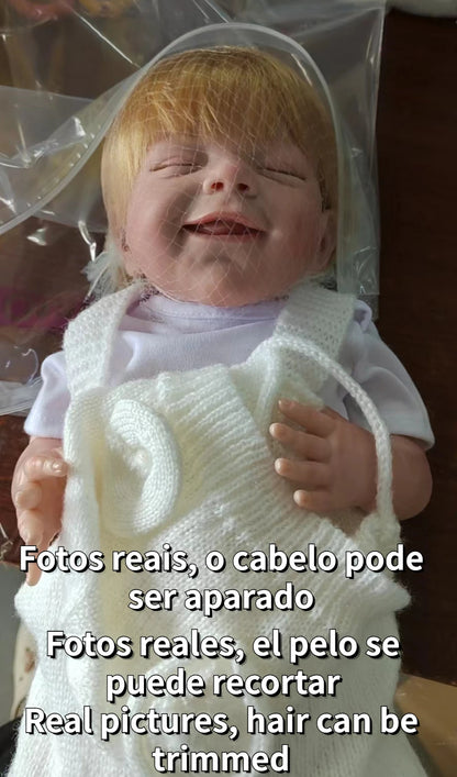 18 Inch April Bebe Reborn Doll Handmade Soft Bebe Reborn Doll Painted By Artists Newborn Gril With Rooted Hair